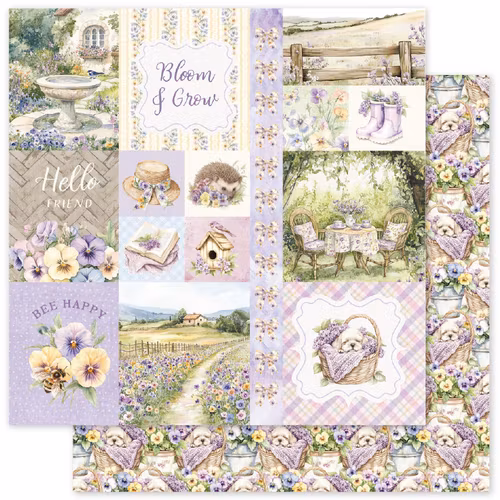 Paper Rose Studio - Petals & Pansies - A - 12x12