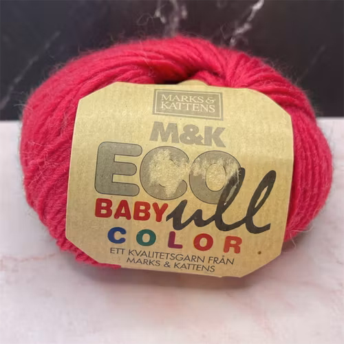ECO Babyull Color, 25g/83m - 178 - Hallonröd
