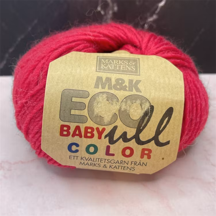 ECO Babyull Color, 25g/83m - 178 - Hallonröd