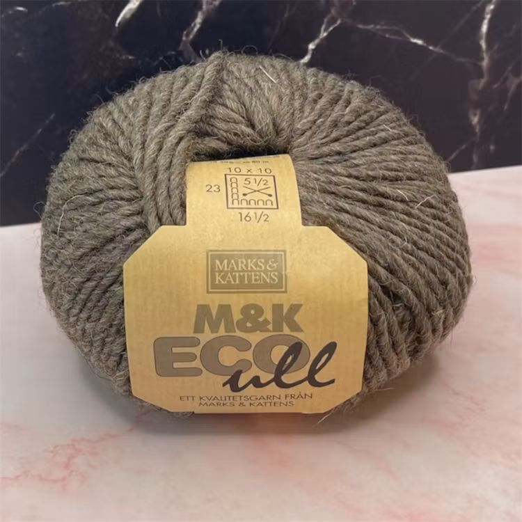 ECO Ull, 50g/80m - 1982 - Mörkbrun