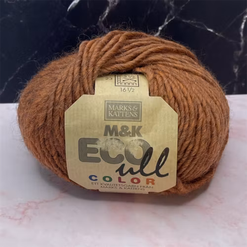 ECO Ull Color, 50g/80m - 301 - Kastanjebrun