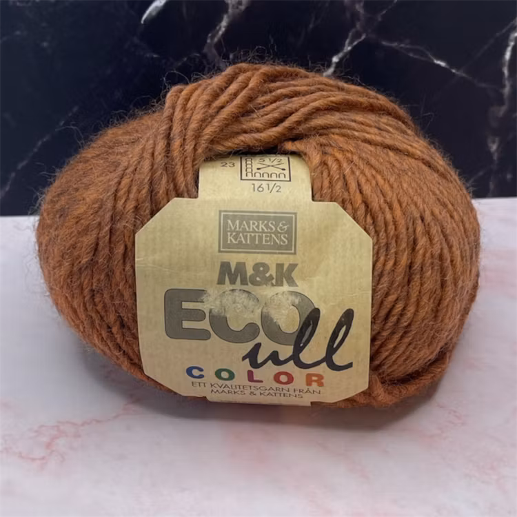ECO Ull Color, 50g/80m - 301 - Kastanjebrun