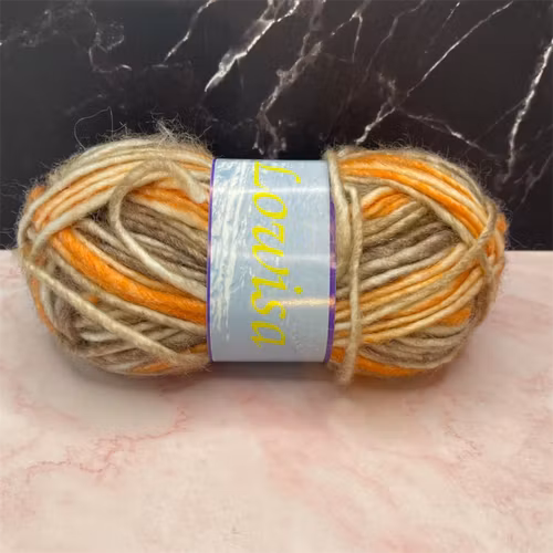 Lowisa, 50g/52m - 236 - Brun/Orange/Vit