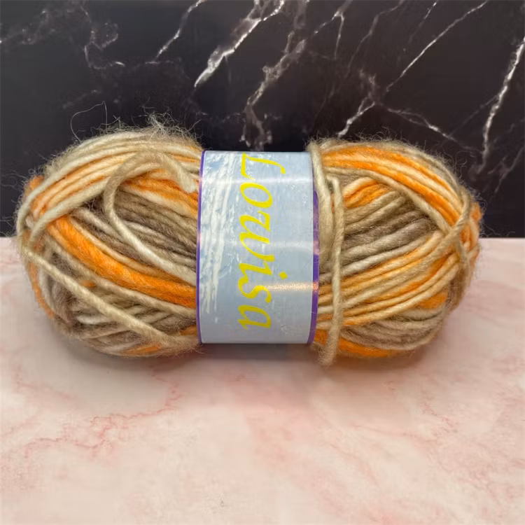 Lowisa, 50g/52m - 236 - Brun/Orange/Vit