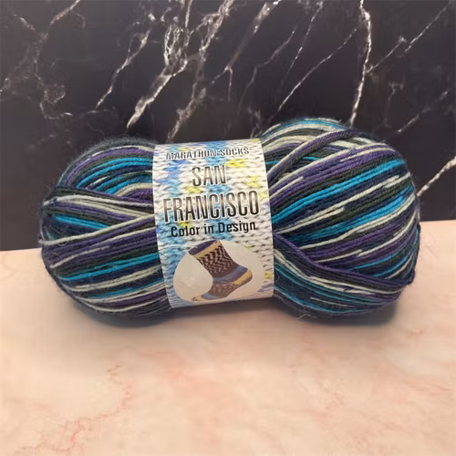 San Francisco, 100g/400m - 207 - Blå/Vit/Grön/Lila