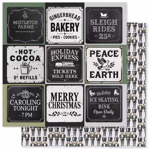 Paper Rose Studio - Mistletoe Market Basics - A - 12x12