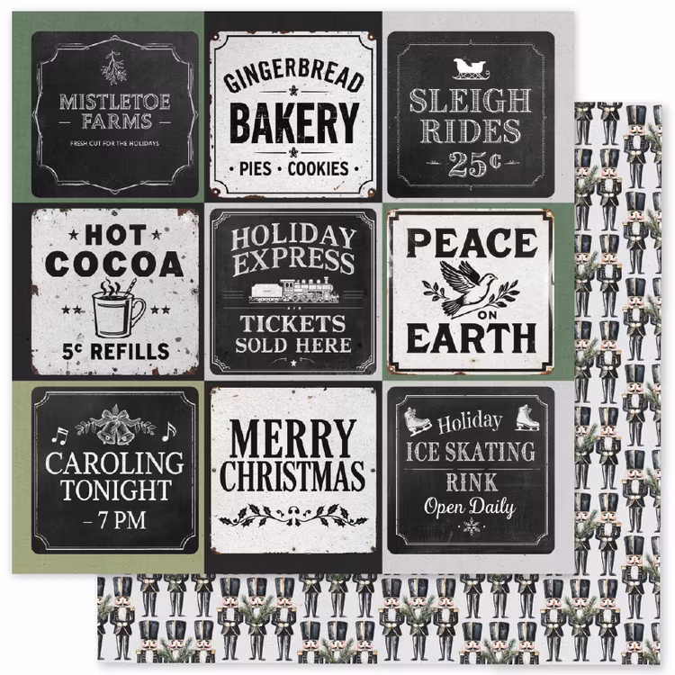 Paper Rose Studio - Mistletoe Market Basics - A - 12x12