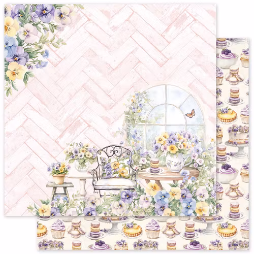 Paper Rose Studio - Petals & Pansies - B - 12x12