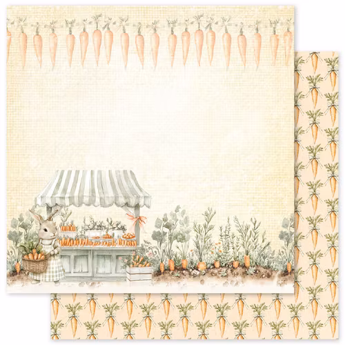 Paper Rose Studio - The Carrot Patch - B - 12x12
