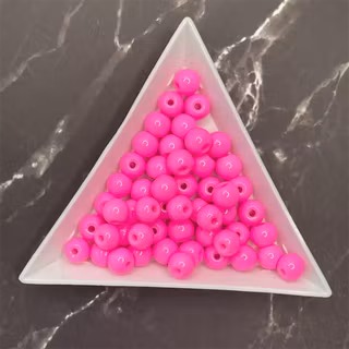 Glas, 6mm, rosa - 50st