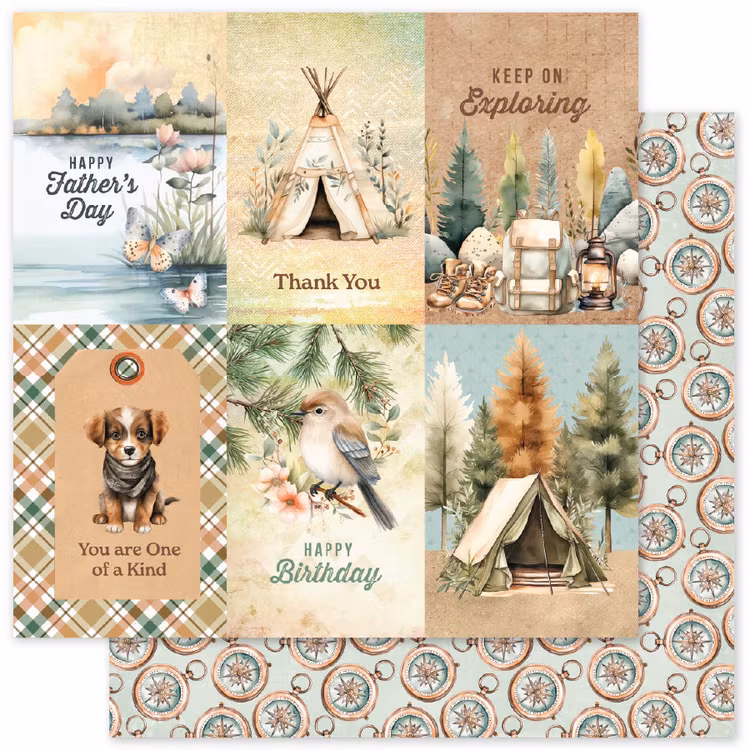 Paper Rose Studio - Campfire Tales - C - 12x12