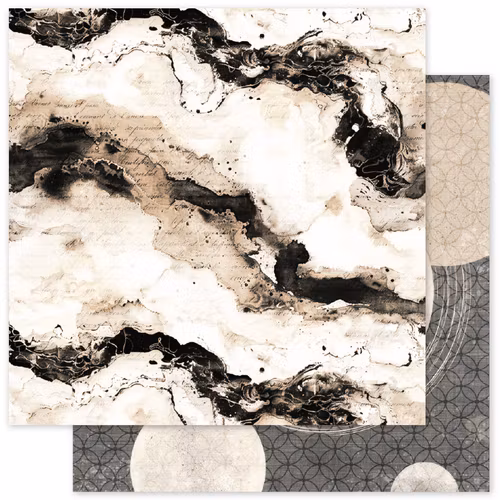 Paper Rose Studio - Ink & Ivory Basics - C - 12x12