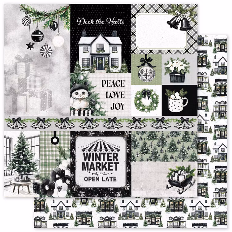 Paper Rose Studio - Mistletoe Market - A - 12x12