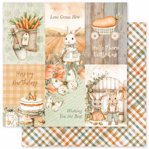 Paper Rose Studio - The Carrot Patch - C - 12x12