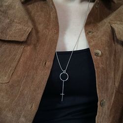Silverhalsband Kvinnokraft Stor