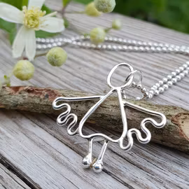 Silverängel Signe halsband
