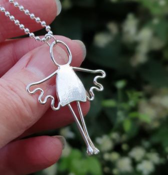 Silverängel Alva halsband