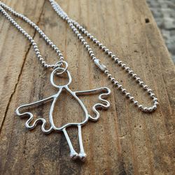 Silverängel Märta halsband
