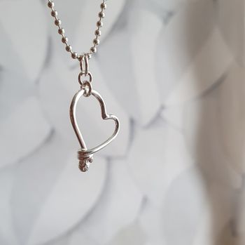 Silverhalsband Mammahjärtat