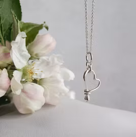 Silverhalsband Lilla Hjärtat