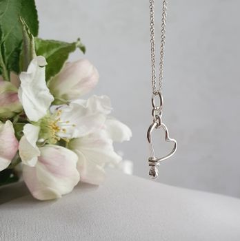 Silverhalsband Lilla Hjärtat