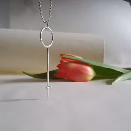 Silverhalsband Kvinnokraft Stor
