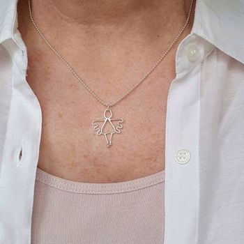 Silverängel Signe halsband