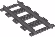 Rails 4 Plates Straight (Dark Stone Gray)