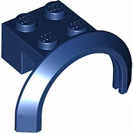 Brick 2 x 4 x 1 with Screen (Dark Blue)