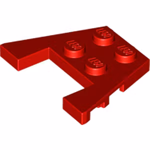 Plate 3 x 4 with angle (Red)