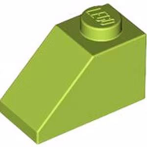 Slope 45° 1 x 2 (Lime)