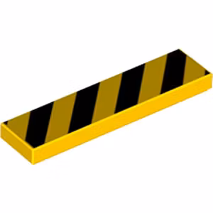 Tile 1 x 4 (Yellow)