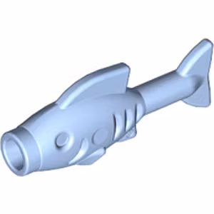 Fish with Knob (Bright Light Blue)