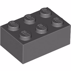 Brick 2 x 3 (Dark Stone Gray)