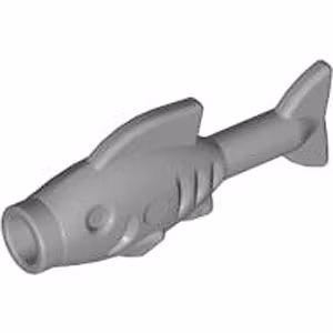 Fish with Knob (Flat Silver)