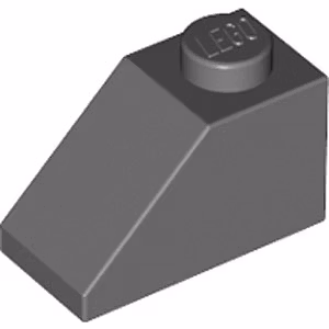 Slope 45° 1 x 2 (Dark Stone Gray)