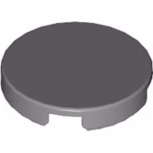Tile 2 x 2 Round (Dark Stone Gray)