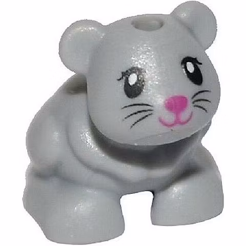 Hamster with 1.5 Hole (Medium Stone Gray)