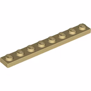 Plate 1 x 8 (Tan)