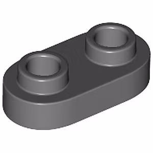Plate 1 x 2 Rounded (Dark Stone Gray)
