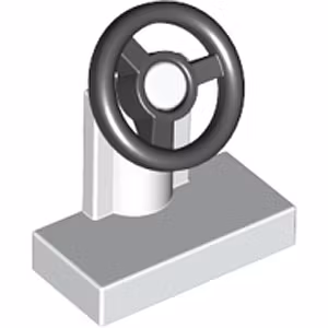 Console with Wheel (White)