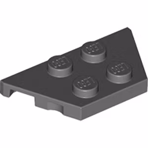 Plate 2 x 4 x 18° (Dark Stone Gray)