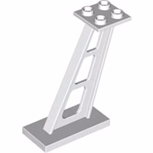 Slanting Standard 2 x 4/2 x 2 (White)