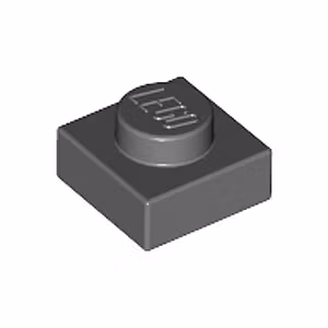 Plate 1 x 1 (Dark Stone Gray)