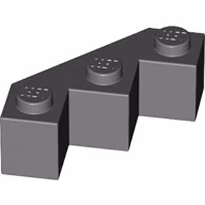 Facet Brick 3 x 3 x 1 (Dark Stone Gray)