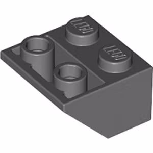 Slope 45° 2 x 2 Inverted (Dark Stone Gray)