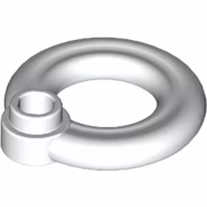 Lifebuoy with Knob (White)