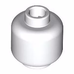 Minifigure Head (White)
