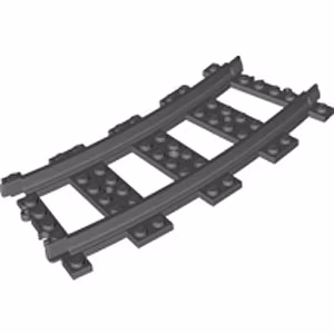 Rails 4 Plates Curved (Dark Stone Gray)