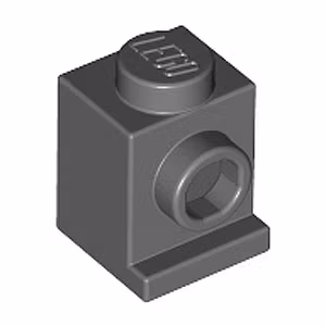Angular Brick 1 x 1 (Dark Stone Gray)